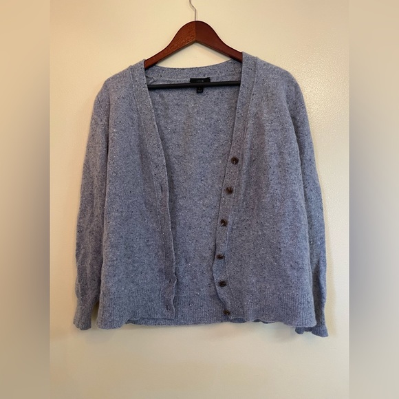 J. Crew V-Neck Cardigan Sweater Merino Wool Size S - Picture 4 of 9